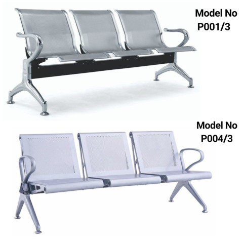 Modern 3-Seater Waiting Chairs for Hospitals, Offices & Public Spaces