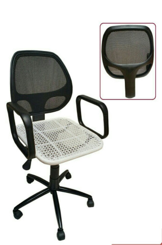 803 Mesh -Seat / White Wire Chair - 803 Mesh - Seat White Chair