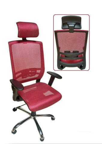 Flair H/B Mesh Chair (Red) - Flair H/B Mesh Chair Red