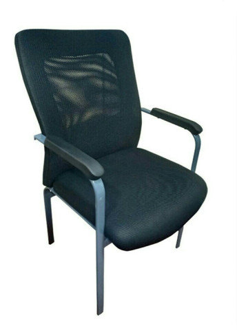 Double Ply Netted Visitor Chair - Double Ply Netted Visitor Chair Black