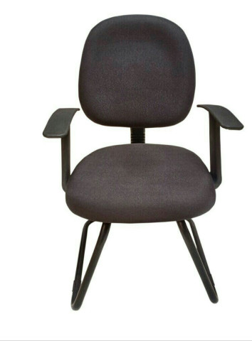 803 Cushion 'S' Type Visitor Chair - 803 Cushion 'S' Type Visitor Chair Black