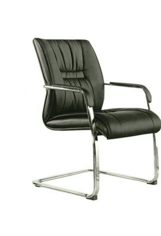 Visitor Chair - D026(Black and Brown - Visitor Chair - D026 Brown