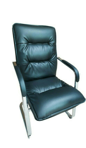 Visitor Chair - D070(Black and Brown - Visitor Chair - D070 Brown